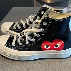 Converse x Commes does Garçons black high tops!